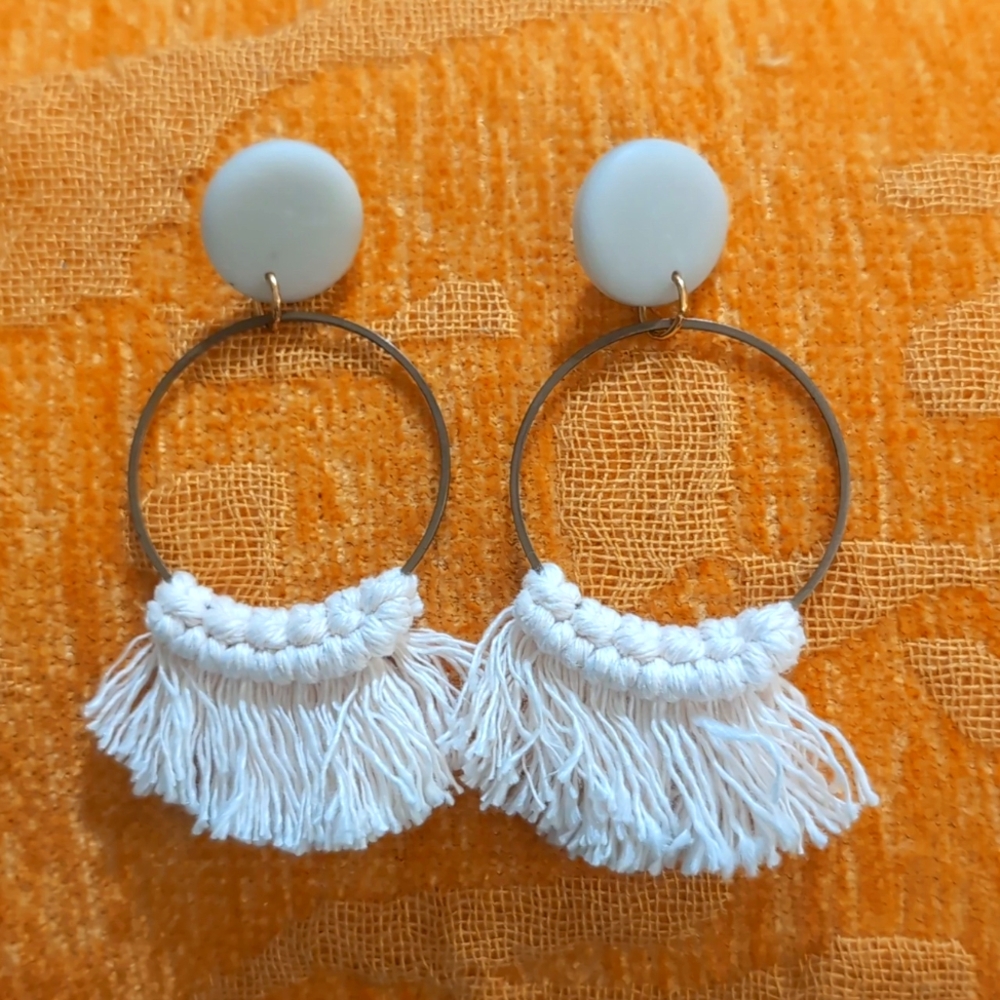 NWOT Boho Hoop Earrings